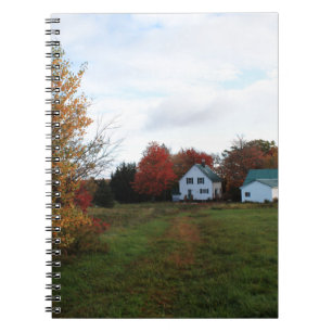 Kanada Nova Scotia Bauernhof im Herbst Notizblock