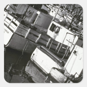 Kanada, Nova Scotia, Digby. Fischerboote Quadratischer Aufkleber