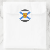 Kanada Nova Scotia Flag Runder Aufkleber (Tasche)