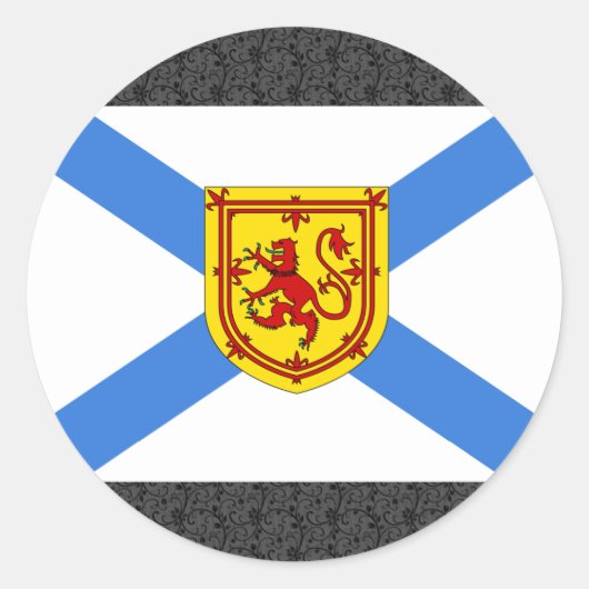 Kanada Nova Scotia Flag Runder Aufkleber (Vorderseite)