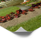 Kanada, Nova Scotia, Halifax, Public Gardens. Poster (Ecke)