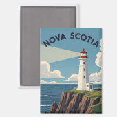 Kanada Nova Scotia Leuchtturm Magnet (Vorderseite/Rückseite)