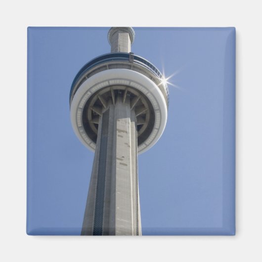 Kanada, Ontario, Toronto. Oberseite des CN Tower m Magnet (Vorne)