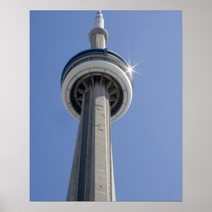 Kanada, Ontario, Toronto. Oberseite des CN Tower m Poster