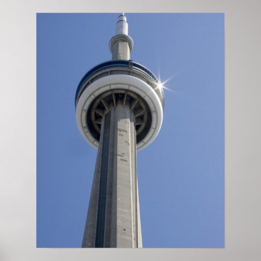 Kanada, Ontario, Toronto. Oberseite des CN Tower m Poster (Vorne)