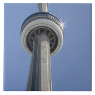 Kanada, Ontario, Toronto. Spitze des CN Tower mit Fliese