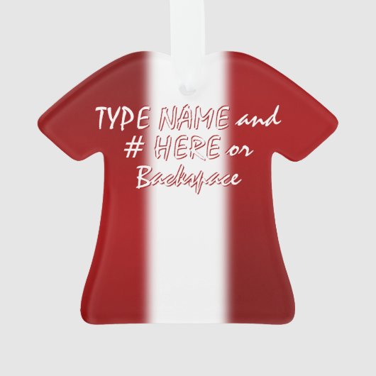 Kanada Ornament Custom Canada Souvenir Ihr Name H (Rückseite)