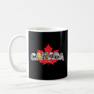 "Kanada Osten. 1867" mit Ahornleaf Grafik Kaffeetasse