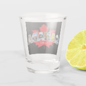 "Kanada Osten. 1867" mit Ahornleaf Grafik Schnapsglas (Rückseite)