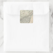 Kanada - Osten Quadratischer Aufkleber (Tasche)