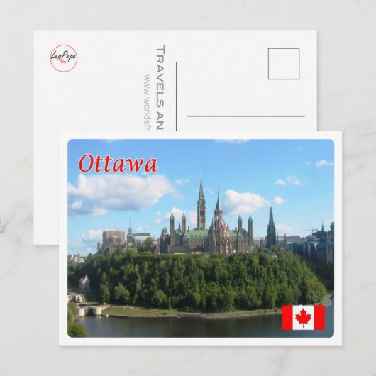 Kanada - Ottawa - Postkarte (Vorne/Hinten)