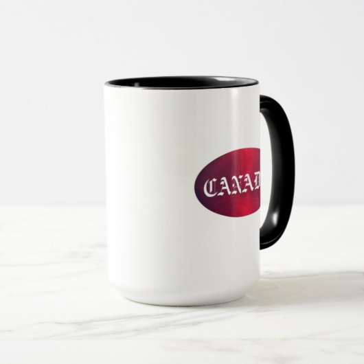 Kanada Oval Tasse (VorderseiteRechts)