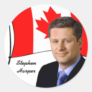 Kanada P.M. Stephen Harper Runder Aufkleber