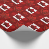 Kanada-Packpapier-Kanada-Flaggen-Andenken-Papier Geschenkpapier (Ecke)