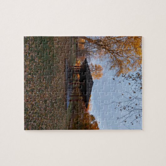 Kanada Pagode im Herbst Puzzle (Horizontal)