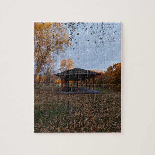 Kanada Pagode im Herbst Puzzle (Vertikal)