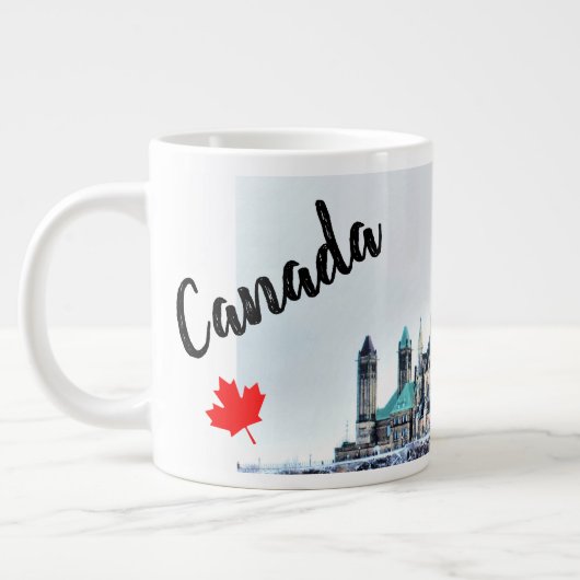 Kanada Parlament Gebäude Snow Souvenir Jumbo-Tasse (Links)