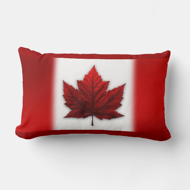 Kanada Pillow Canadian Flag Souvenir Pillow Lendenkissen (Vorderseite)