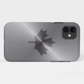 Kanada-Platin-Ahornblatt Case-Mate iPhone Hülle (Rückseite (Horizontal))