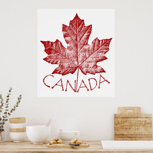Kanada Poster Canada Maple Leaf Souvenir Print (Küche)