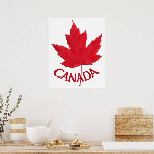 Kanada Poster Canada Maple Leaf Souvenir Print (Küche)