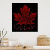 Kanada Poster Canada Maple Leaf Souvenir Print (Küche)