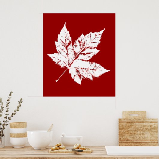 Kanada Poster Canada Maple Leaf Souvenir Print (Küche)