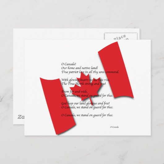 Kanada Postkarte (Vorne/Hinten)