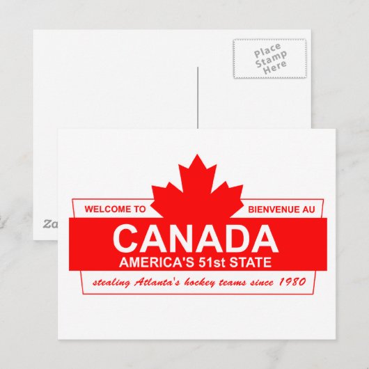 Kanada Postkarte (Vorne/Hinten)