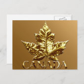 Kanada Postkarten Gold Canada Souvenirkarten Postk (Vorne/Hinten)
