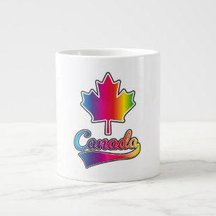Kanada Pride Regenbogen-Logo Jumbo-Tasse