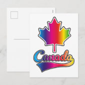 Kanada Prix Regenbogenlogo Feiertagspostkarte (Vorne/Hinten)