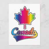 Kanada Prix Regenbogenlogo Feiertagspostkarte (Vorderseite)