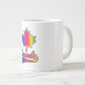 Kanada Prix Regenbogenlogo Jumbo-Tasse (Vorderseite Rechts)