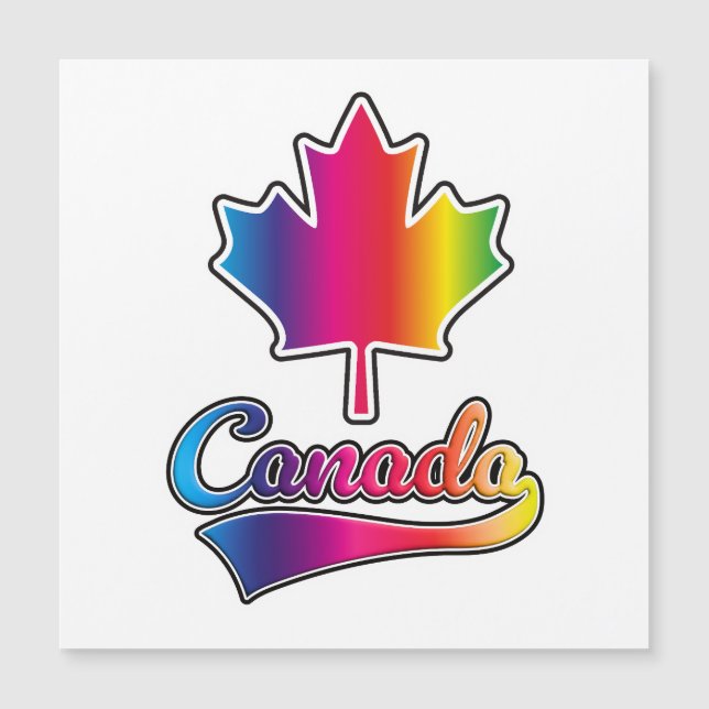 Kanada Prix Regenbogenlogo Magnetkarte (Vorderseite)