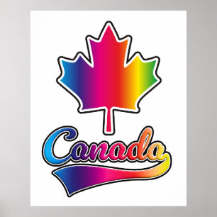 Kanada Prix Regenbogenlogo Poster