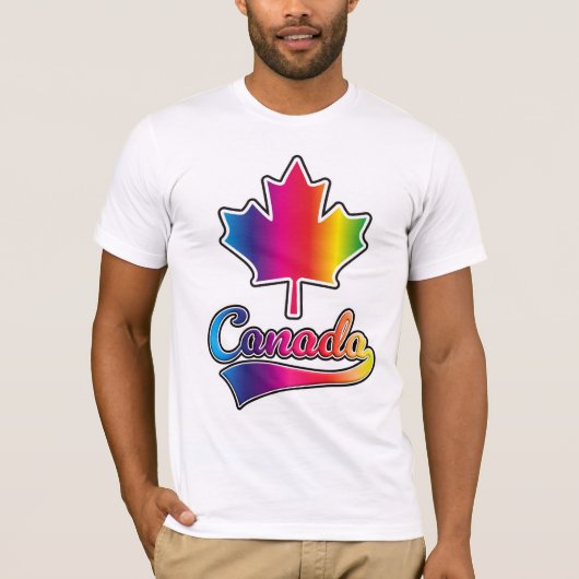 Kanada Prix Regenbogenlogo T-Shirt (Vorderseite)