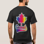 Kanada Prix Regenbogenlogo T-Shirt (Rückseite)