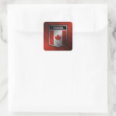 Kanada Quadratischer Aufkleber (Tasche)
