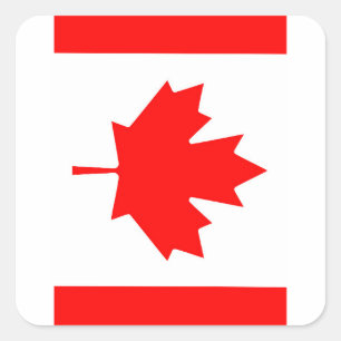 KANADA QUADRATISCHER AUFKLEBER