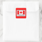 Kanada Quadratischer Aufkleber (Tasche)