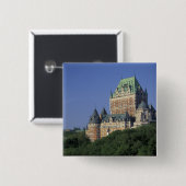 Kanada, Quebec City. Chateau Frontenac. Button (Vorne & Hinten)