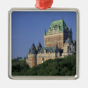Kanada, Quebec City.  Chateau Frontenac. Silbernes Ornament