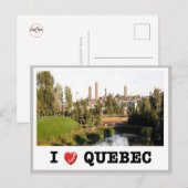 Kanada - Quebec - I Liebe - Postkarte (Vorne/Hinten)