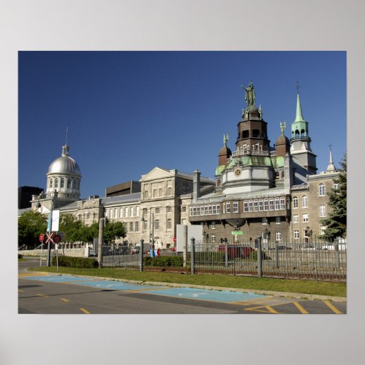 Kanada, Quebec, Montreal. Altes Montreal Poster (Vorne)