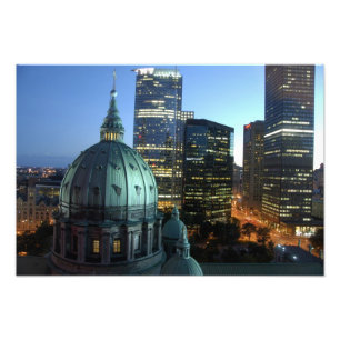Kanada, Quebec, Montreal. Downtown Montreal, Fotodruck