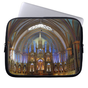 Kanada, Quebec, Montreal. Innenraum von Notre 2 Laptopschutzhülle