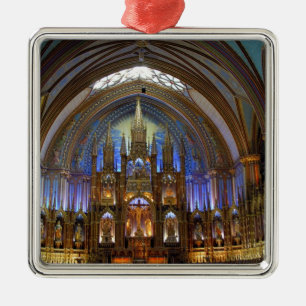 Kanada, Quebec, Montreal. Innenraum von Notre 2 Ornament Aus Metall