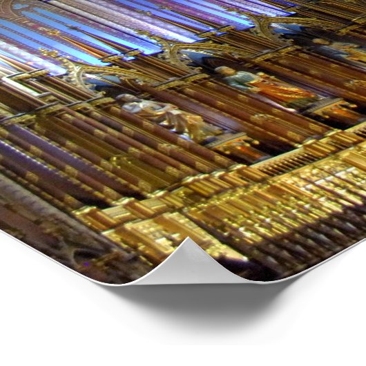 Kanada, Quebec, Montreal. Inneres von Notre 2 Poster (Ecke)