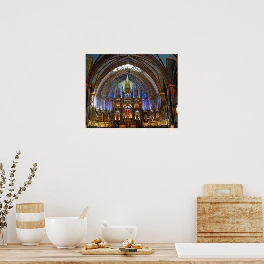 Kanada, Quebec, Montreal. Inneres von Notre 2 Poster (Küche)